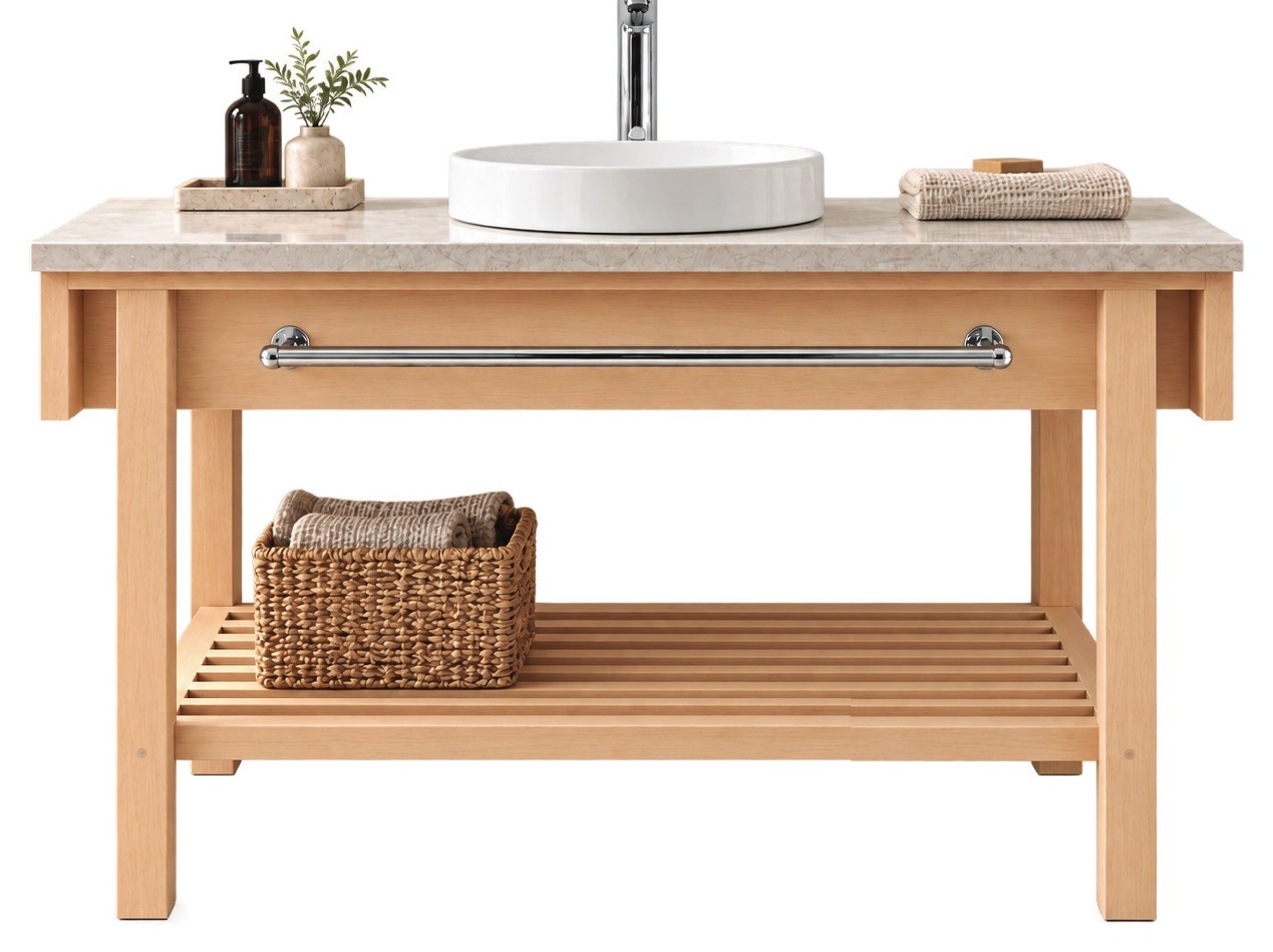 Vanity One in Solid Beech product photograph