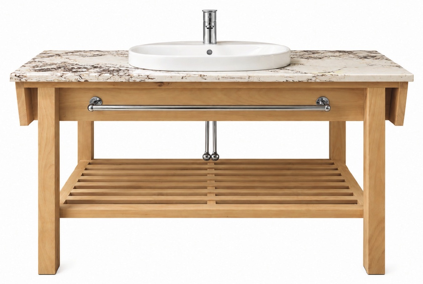 Vanity Four in Solid Oak product photograph