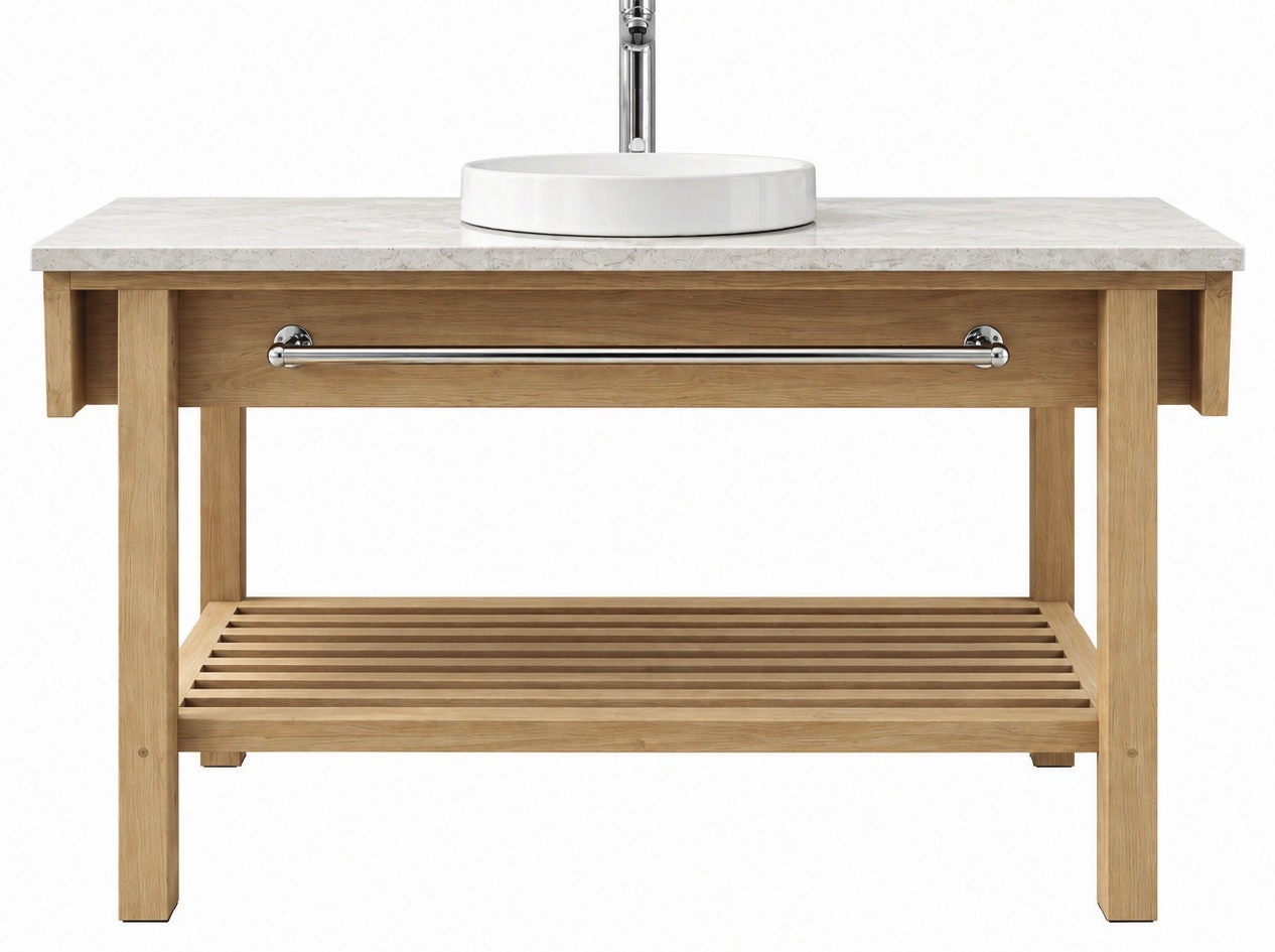 Vanity One in Solid Oak product photograph