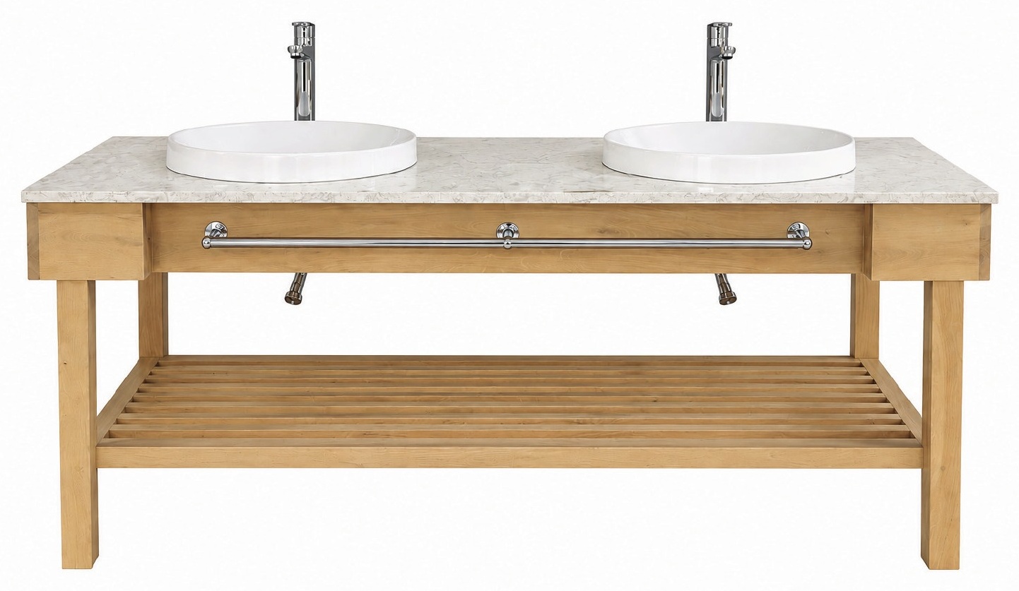 Vanity Two in Solid Oak product photograph